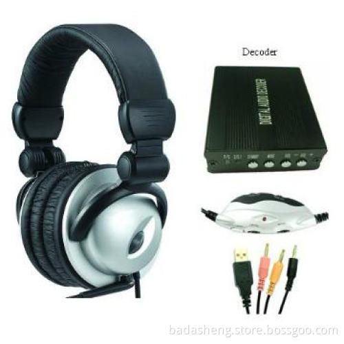 5.1 channel DVD headset with decoder
